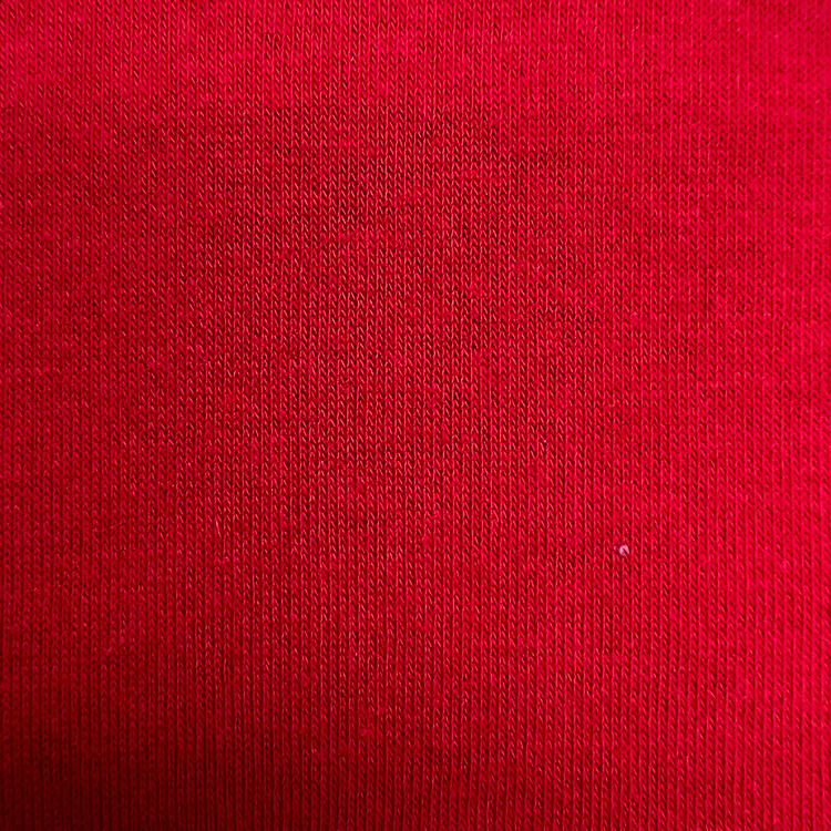Scarlet Red Stretch Fine Sweinshirt Fleece Fabric
